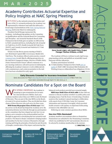 March Actuarial Update